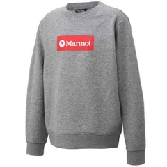 マーモット キッズスウェットロゴクルー(ジュニア) 140cm グレーモク #TOJQJB10-GYM Marmot Kids Sweat Logo Crew MARMOT 新品 未使用