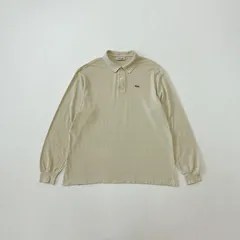 80s フランス製　シュミーズラコステ　ロングスリーブ　ポロシャツ H2210