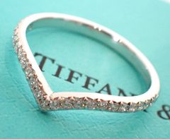 定価46万円↑新品 TIFFANY&Co. ティファニー ソレストVダイヤリング ソレスト ダイヤ リング プラチナ Pt950 3.1g 16号