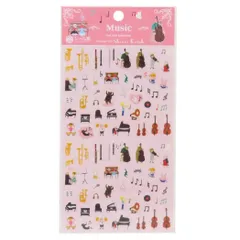 【メール便】シール シートシール Music シール堂印刷 手帳デコ デコシール かわいい グッズ 