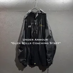 【アメリカ少年更生施設 支給品】UNDER ARMOUR XLサイズ 刺繍 USA古着 ナイロンジャケット ウィンドブレーカー