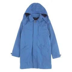 HYSTERIC GLAMOUR ヒステリックグラマー 0133AC01 メモリータッサ フード付 ステンカラーコート ブルー系 FREE【中古】のサムネイル
