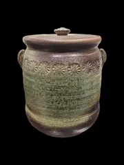 水指信楽焼結柴型水指茶道具