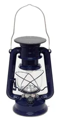 【特価セール】プレミアムランタン ネイビー サイズ：約W15.3 ソーラーLED D11.5 H23.8 丸和貿易 4008800-04
