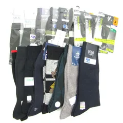 ポロ/マンシングウェア他 靴下 ビジネスソックス 未使用 17点セット ブランド まとめて 大量 メンズ POLO etc