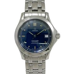 【OMEGA】オメガ シーマスター 36mm 2501.80 腕時計 ステンレススチール メンズ 自動巻き オートマティック 青文字盤 ブルー クロノメーター