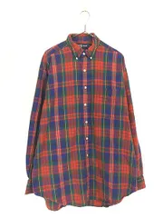 古着 90s Ralph Lauren 「BLAIRE」 タータン チェック ポケット付 BD シャツ L 古着
