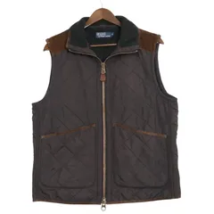 Polo by Ralph Lauren ポロ ラルフローレン キルティングベスト ブラウン (メンズ M) 中古 古着 A4178