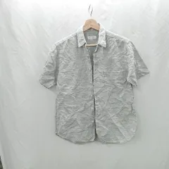 ◇ ⊂◎ BEAUTY＆YOUTH UNITED ARROWS リネン混 半袖 シャツ サイズS グレー メンズ E  【1506130004431】