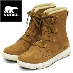 SOREL (ソレル) WMS NL5031 エクスプローラー ネクスト ジョアン ウォータープルーフ レディースブーツ 242 VELET TAN FAWM SRL107 US7-約24.0cm