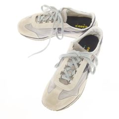 【中古】ディアドラ Diadora HERITAGE EQUIPE スニーカー グレーxべージュ【サイズ27cm位（表記なし）】【メンズ】