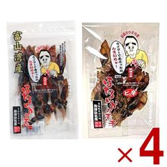 浜浦水産 ほたるいか 素干し 富山産 つまみ 珍味 ホタルイカ オリジナル ピリ辛 食べ比べ 各4袋