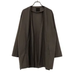 センスオブプレイス ボタンレス 長袖 ノーカラージャケット L ブラウン SENSE OF PLACE アーバンリサーチ レディース 古着 【240324】