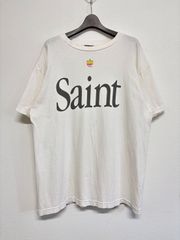 SAINT Mxxxxxx セントマイケル Apple アップル 白 ホワイト 半袖 Tシャツ トップス メンズ レディース Lサイズ 極美品