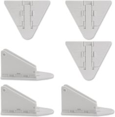 新品 窓安全ロック（白/6個セット/ABS）ドアレバーロック 窓補助錠 引き戸ロック ガラス窓ストッパー 地震窓錠 ペット脱出防止 子供 長老 安全対策 転落防護 指はさみ防止 簡単インストール 環境保護 小さい 持ち運びが容易