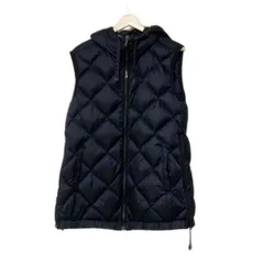 美品✨'S MaxMara ダウンベスト 高級フォックスファー ネイビー 42