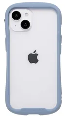 iFace Reflection Frost iPhone 15/14/13 ケース クリア 強化ガラス (ペールブルー)【 アイフェイス iphone15 iphone14 iphone13 ストラップホール付き】