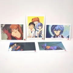エヴァンゲリオン セル画展 ポストカード 5枚 シンジ アスカ レイ