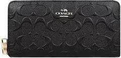 COACH 長財布 F53834 ブラック IMBLK シグネチャー レディース [アウトレット品] [並行輸入品]　新品美品