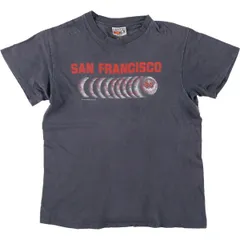 古着 80年代 Hanes MLBSAN FRANCISCOGIANTS サンフランシスコジャイアンツ ロゴプリントTシャツ USA製 メンズM相当/eaa586026