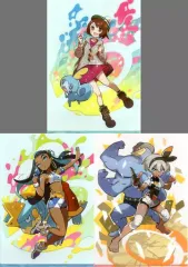 【中古】クリアファイル ユウリ＆ルリナ＆サイトウ A4クリアファイル 3枚セット Pokemon Trainers 「ポケットモンスター」 ポケモンセンター限定