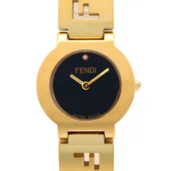 ☆新品同様 3060L FENDI フェンディ 時計 ステラ 1Pダイヤモンド フェンディ FENDI 腕時計 ステラ 1Pダイヤ 3060L ブラック GP