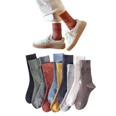 【売切注意】 保温くつ下 室内 カジュアルソックス 10足セット 防寒ソックス 22-25cm 女性用 中厚手 婦人靴下 おしゃれ レディース レディース くつした 可愛い 綿 クルー丈 カラフルソックス 春夏秋 靴下 [DAMILY]