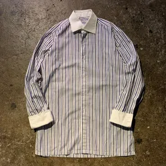 【希少】Charvet 半袖ストライプシャツ 90年代 7426fad36c7a70373181226cc5c7ed