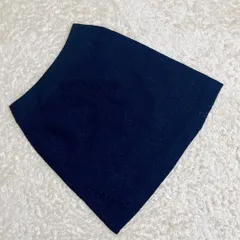 美品【ロートレ・アモン】膝丈 レース 紺 スカート 410