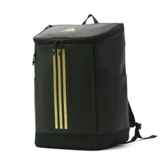 アディダス リュック adidas リュックサック スクールバッグ バックパック B4 A4 26L PC収納 15.6インチ 通学 メンズ レディース 67921 ブラックxゴールド(13)