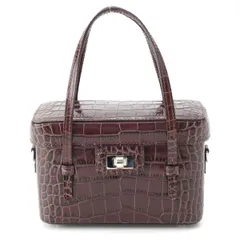 フォクシー レザー ジュエルボックス バニティバッグ 2WAYミニバッグ ショルダーバッグ ターンロック ブラウン【中古】のサムネイル