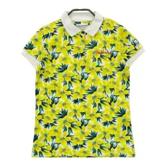 サイズ：0 JACK BUNNY ジャックバニー  半袖ポロシャツ 花 総柄 イエロー系 [240101216606]# ゴルフウェア レディース ストスト