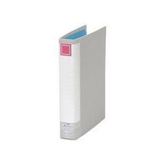 （まとめ） ライオン事務器パイプ式ファイル（リユースタイプ） 両開き A4タテ 300枚収容 30mmとじ 背幅51mm ライトグレー No.733RU1冊 〔×10セット〕