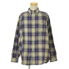 【L.L.BEAN】80s～90s USA製 C818 チェック柄フランネル ボタンダウン長袖シャツ