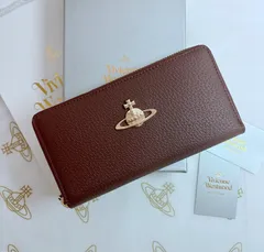 【最新作✨️ショッパー付き】ヴィヴィアン・ウエストウッド 長財布 ユニセックス ブラウン