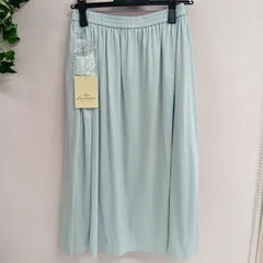 [POLA]ポーラ ロングスカート レディース タグ付き サイズL サックス 水色（い-265，ト）