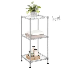 【人気商品】SONGMICS ラック 3段 スリム スチールラック メタルラックキッチンラック オープンラック 幅30CM 奥行30cm おしゃれ スチールシェルフ シェルフ省スペース 隙間収納LGR103E01