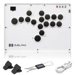 DUELPAD Epig レバーレス アケコン レバーレスコントローラー ホットスワップ 静音 薄型 高耐久 超低遅延 PC Switch PS3 [Epig]