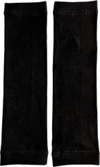 EMウェア・ジャパン レッグウォーマー あったか 裏起毛 軽くて暖かい メンズ レディース 約37cm 黒色 2組セット R11(ブラック,  Free Size)