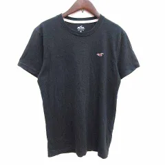 ホリスター HOLLISTER Tシャツ カットソー クルーネック 刺しゅう 半袖 XS 黒 ブラック /YK ●RYのサムネイル
