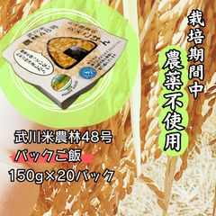 武川米農林48号（玄米）パックご飯20個入りのサムネイル