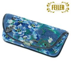 正規品 フェイラー FEILER メガネケース エーデルブラウ ライトブルー EBL-252011 眼鏡ケース 大人 スリム 持ち運び おしゃれ かわいい レディース 日本製