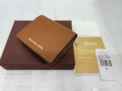 h58773-1 MICHEAL KORS マイケルコース 二つ折り財布 ミニ財布 カード入れ ブラウン系 レディース 箱付き 美品