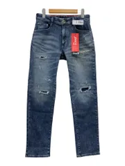 JERZEES EDWIN (ジャージーズエドウィン) ストレッチデニムパンツ ダメージ加工 スリムテーパード JMH32-240 S インディゴブルー メンズ/036