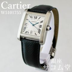 ≪フォロワー限定クーポン配布中★≫【 中古 / 期間限定販売 】Cartier カルティエ タンクフランセーズ XXL W5101755 メンズ 自動巻き カーフベルト 腕時計 Tank Francaise SA030