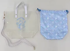 【中古】バッグ モモンガ バッグ+巾着セット(クリアトート) 「ちいかわ なんか小さくてかわいいやつ×しまむら」