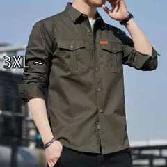 [3XL ~]メンズ ファッション 服  オシャレ シンプル 大人 かっこいい 大きいサイズ ストリート 紳士服 ワーク シャツ ジャケット 夏 薄手 カジュアル シャツ 春秋 カーディガン 綿 トップス