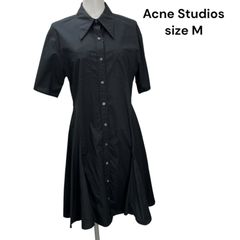□ Acne Studios アクネステュディオス シャツワンピース ロングワンピース 黒 ブラック サイズM レディース S5T333