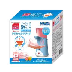 【医薬部外品】 ミューズ ノータッチ ドラえもん 自動ディスペンサー 本体 + ボトル グレープフルーツ 250mL ハンドソープ 泡