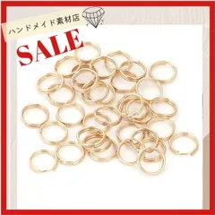 【6mm 約250個】二重丸カンKCゴールド  二重カ 丸カン 二重丸カン 金具   素材 資材 アクセサリー製作 デコパーツ